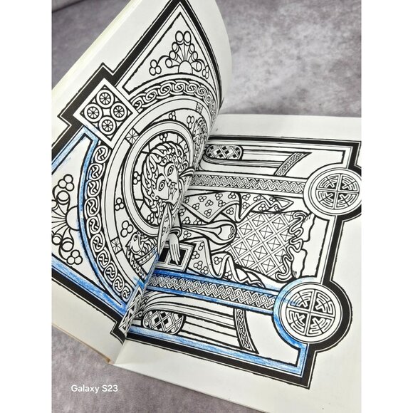 Ed Sibbett Jr Celtic Design Coloring Book Dover Design Books Retro Paperback - Picture 5 of 8
